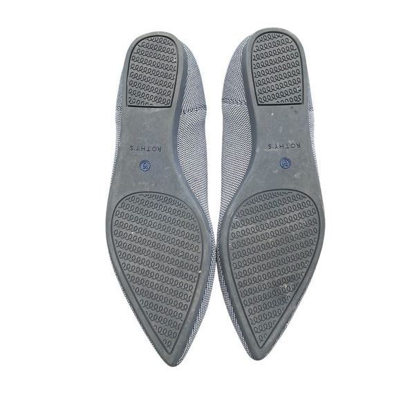 Rothy’s The Point cloud slip-on flats knit grey women’s 11 - Picture 3 of 6